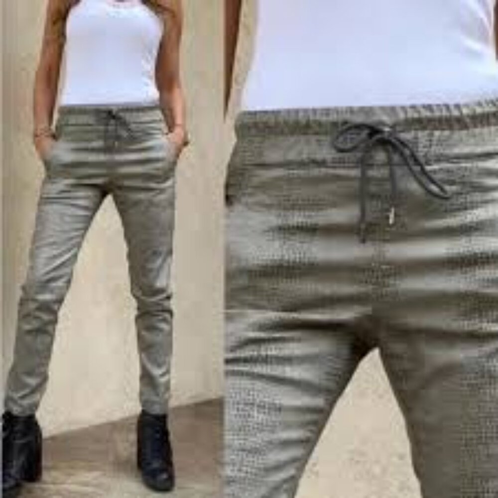 Bevy Flog Shely Snakeprint Pull On Jogger Pants - image 1